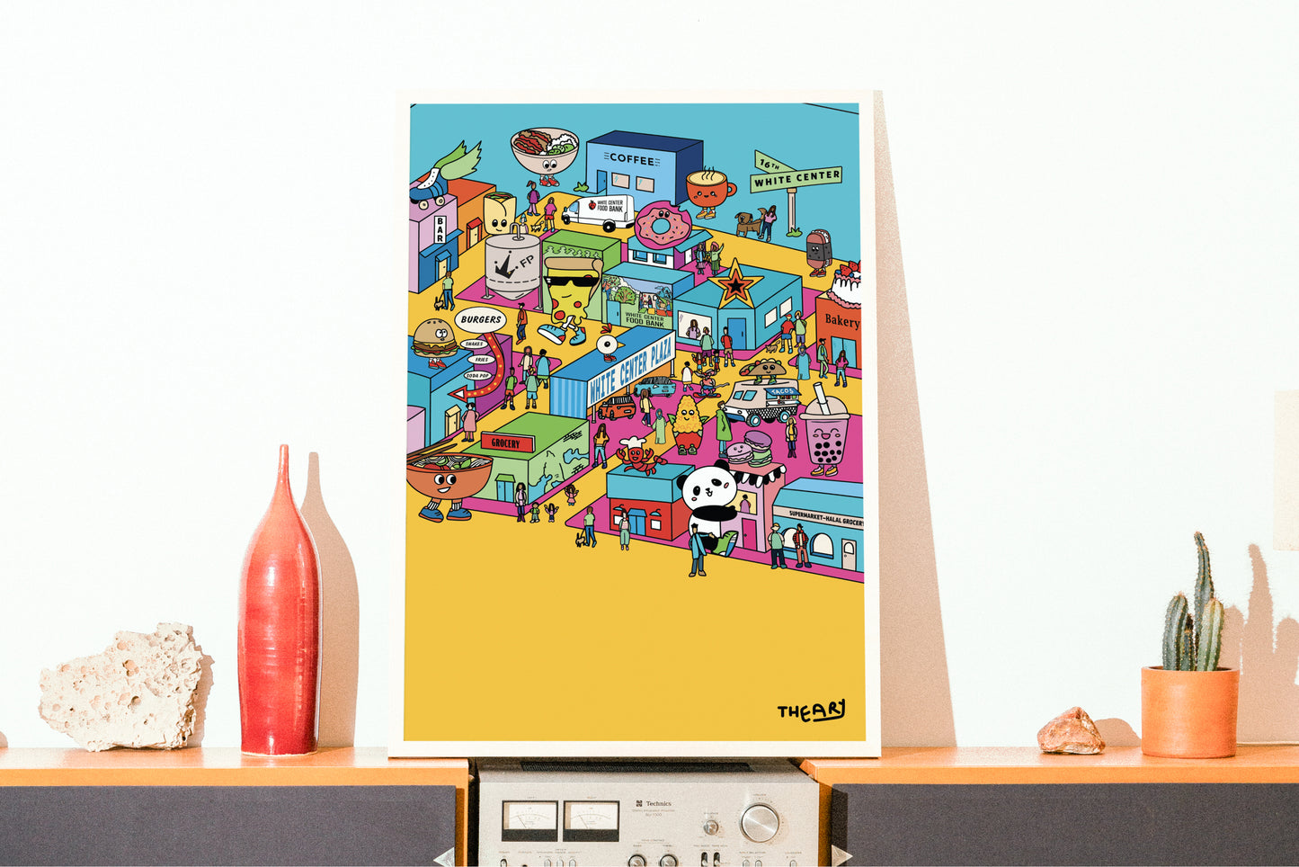 White Center Plaza Poster