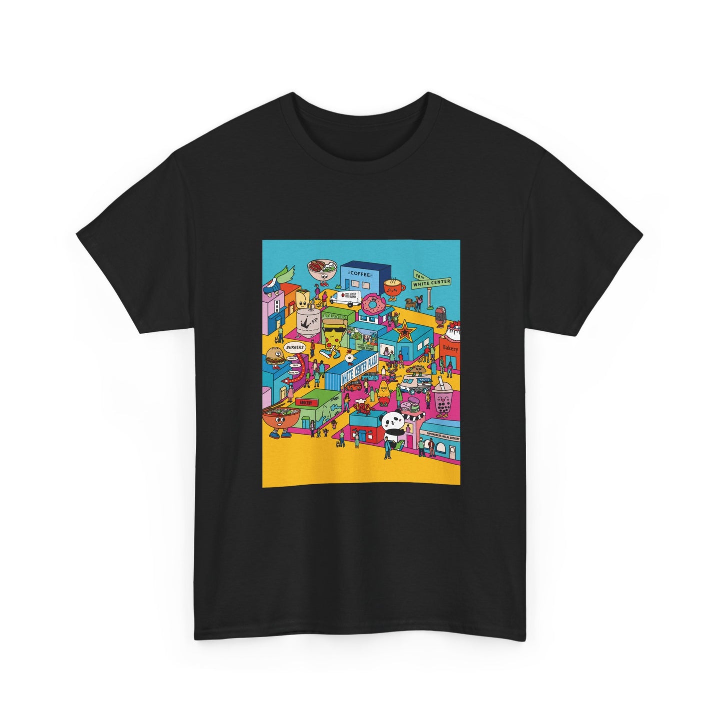White Center Plaza Unisex Heavy Cotton Tee