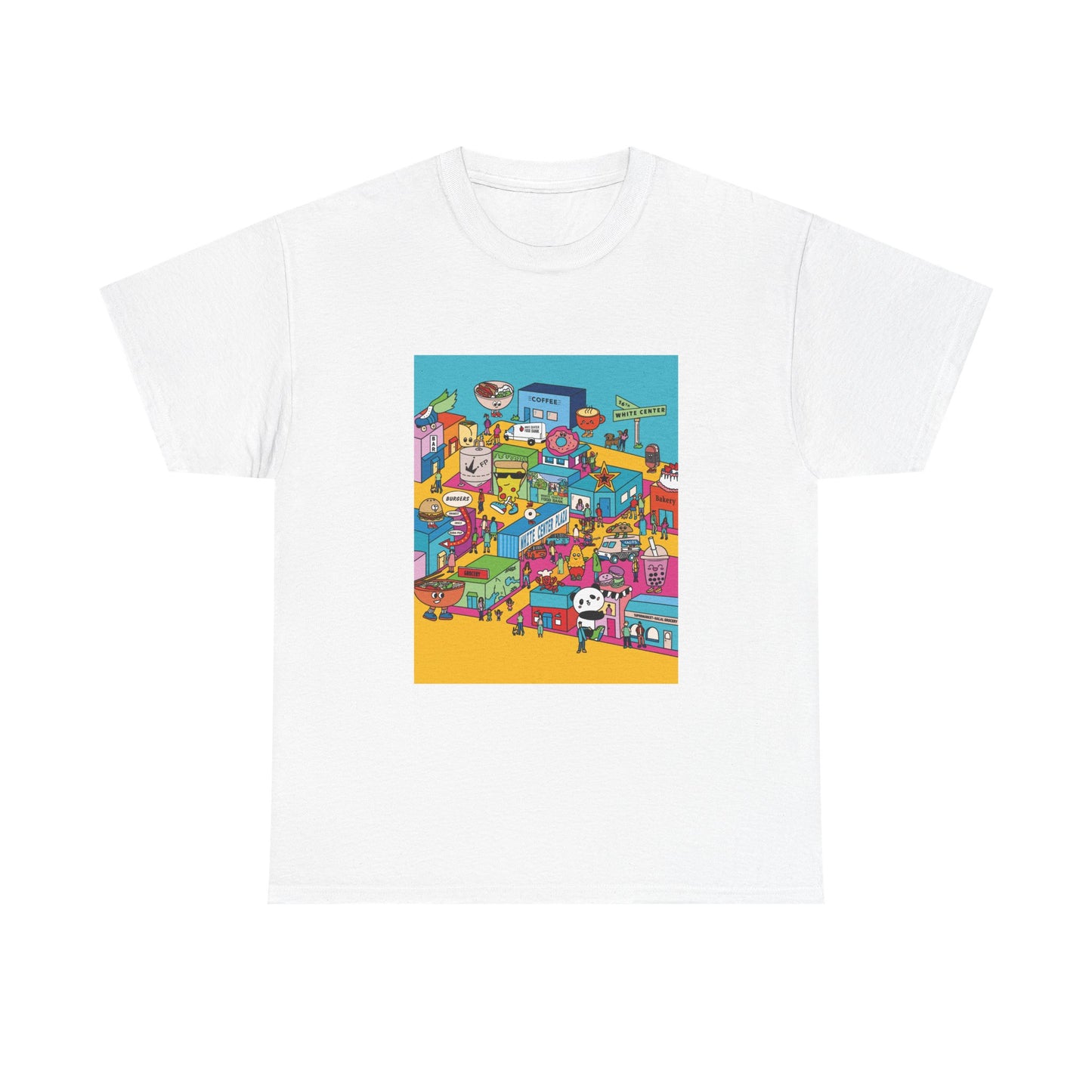 White Center Plaza Unisex Heavy Cotton Tee