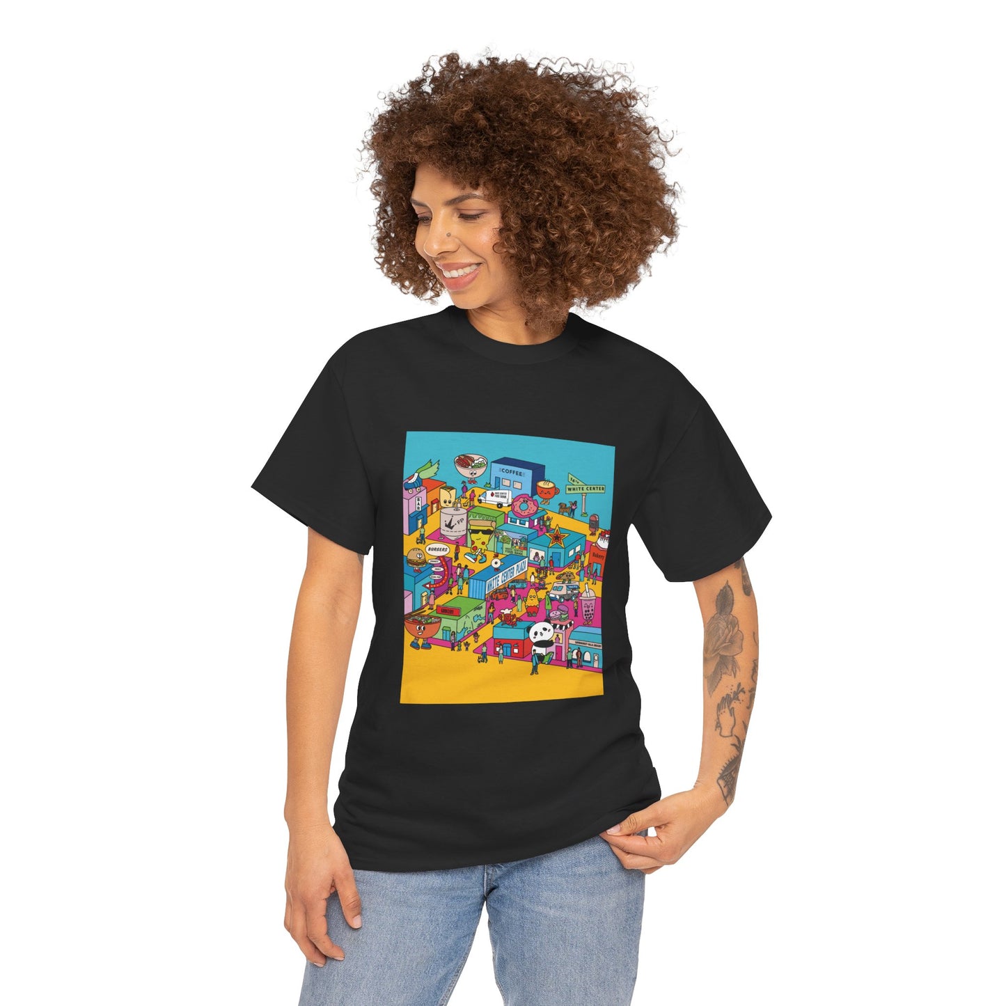 White Center Plaza Unisex Heavy Cotton Tee