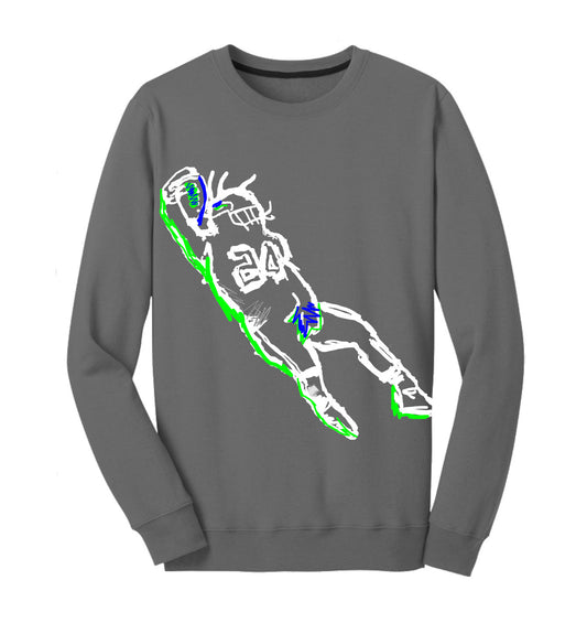 Beastquake Gray Crewneck Longsleeve
